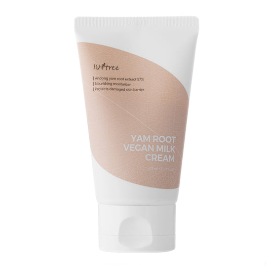 Isntree – Yam Root Vegan Milk Cream – giliai drėkinantis veido kremas su jamo šaknų ekstraktu (80 ml)