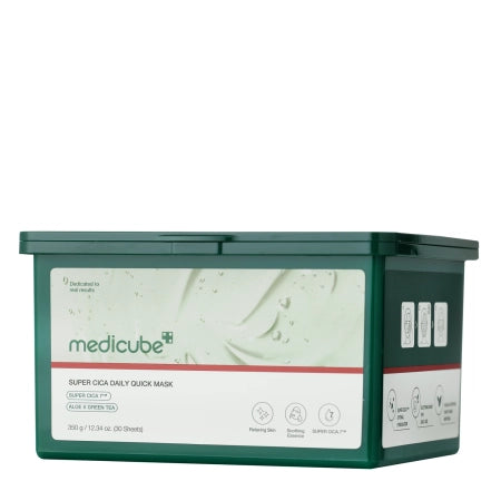 Medicube - Super Cica Daily Quick Mask - veido kaukių rinkinys 30 vnt.