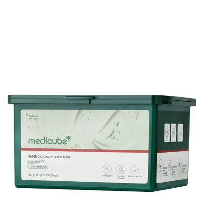 Medicube - Super Cica Daily Quick Mask - veido kaukių rinkinys 30 vnt.
